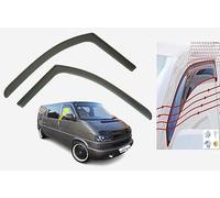 OEMM Juego de 2 deflectores de Viento Originales compatibles con Volkswagen T4 VW Transporter, Caravelle, Multivan, 1995 1996 1997 1998 1999 2000 2001 2002 2003 Viseras Laterales de Cristal acrílico