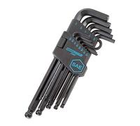 OEMTOOLS 24287 Juego de llaves hexagonales SAE de 13 piezas, juego de llaves Allen, juego de llaves hexagonales de extremo de bola de brazo largo, almacenamiento de llaves Allen