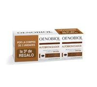 Oenobiol Autobronceador Triplo - Bronceador facial y corporal sin sol - Complemento alimenticio con cúrcuma, licopeno y luteína - 90 cápsulas