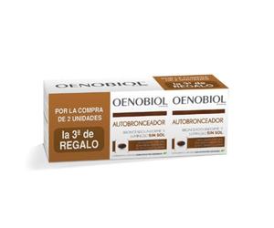 Oenobiol Autobronceador Triplo - Bronceador facial y corporal sin sol - Complemento alimenticio con cúrcuma, licopeno y luteína - 90 cápsulas
