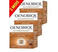 Oenobiol - Juego de 3 cajas de bronceador automático con forma de álago uniforme y luminoso sin sol