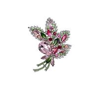 Oenothera Broches De Bisuteria, Broche Flor, Broches Para Ropa Mujer, para la asistencia diaria a banquetes, fiestas, cenas, etc, haciendo de la mujer un punto brillante(Rosa)
