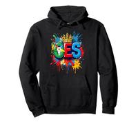 OES Queen Crown Acuarela Goteo Orden de la Estrella del Este Sudadera con Capucha