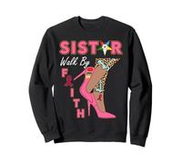 OES Sistar Leopard Walk by Faith Concienciación sobre el cáncer de Mama Sudadera