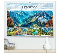Österreich. Alpenzauber und Seenträume (hochwertiger Premium Wandkalender 2027 DIN A2 quer), Kunstdruck in Hochglanz: Eine malerische Reise durch ... historische Orte und leuchtende Natur