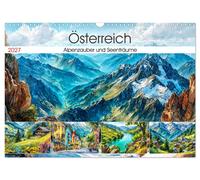 Österreich. Alpenzauber und Seenträume (Wandkalender 2027 DIN A3 quer), CALVENDO