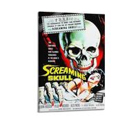 OESYSETCO Póster artístico de la película The Screaming Skull (1958), pintura decorativa, lienzo, pósteres de pared e impresión artística moderna para decoración de dormitorio familiar, 20 x 30 cm