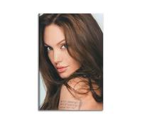 OESYSETCO Póster decorativo de la famosa actriz Angelina Jolie para pared e impresión artística moderna para dormitorio familiar, 20 x 30 cm