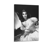 OESYSETCO Póster decorativo de Vivien Leigh Actriz, Actriz, Actriz, Art Déco, para el hogar, póster decorativo para pared e impresión artística moderna para dormitorio familiar, 60 x 90 cm