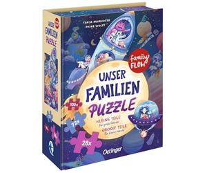 Oetinger FamilyFlow. Unser Familien-Puzzle: Große Teile für Kleine Hände. Kleine Teile für große Hände: 200 Teile in DREI unterschiedlichen Größen