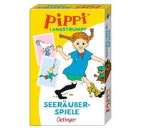 Oetinger Langstrumpf, Kartenspiel, Kartenset, Lustige Illustrationen, MAU, Schumellieschen, Strudeln Pippi Calcetín Largo Juego de Cartas, Multicolor (34)