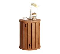 OEUBEQ Juego de 4 taburetes apilables de madera, taburetes apilables minimalistas, mesa auxiliar de madera maciza, para ahorrar espacio, taburetes versátiles para sala de estar, dormitorio, balcón,