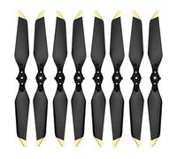 Oeudire Hélice for Mavic Pro Platinum - 4 Pares de Palas de Repuesto, silenciosas, de liberación rápida, Puntas Plateadas(Gold)