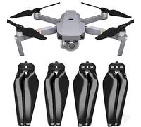 Oeudire Hélices Airscrew Stealth for Mavic Pro y Platinum (Negras, 4 Unidades)(Nero)