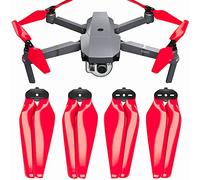Oeudire Hélices Airscrew Stealth for Mavic Pro y Platinum (Negras, 4 Unidades)(Rood)