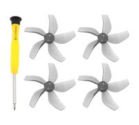 Oeudire - Juego de 4 hélices for dron de 5 Palas con Destornillador, compatibles con Neo, Color Naranja(Szary)