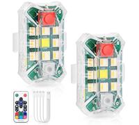 Oeudire Luz estroboscópica for dron, luz anticolisión for vuelos nocturnos de la FAA, lámpara LED Recargable, Compatible con Neo, 4 Pro, Avata 2, 4k y Air 3S (2 Unidades)