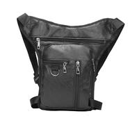 OEUVREBY Bolsa de pierna resistente a los arañazos para motocicleta, impermeable, color negro, 20 x 8 x 23 cm