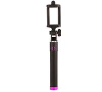 OEUVREBY Selfie Stick Cable de control remoto Autorretrato monopié extensible selfie palos de mano rosa rojo