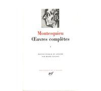 Oeuvres complètes: Tome 1, Discours et mémoire ; Oeuvres académiques ; Oeuvres littéraires ; Portraits politiques ; Voyages ; Mes pensées