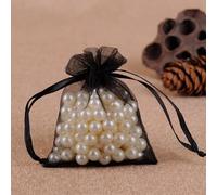 OEUWDI 100 uds/lote bolsas de Organza con cordón blanco 7x9 9x12 10x15 13x18 15x20cm bolsas de embalaje de regalo de joyería para fiesta de cumpleaños de boda bolsas-100 uds, 9x12