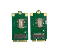 Oewwthy 2 Uds 4G 5G M.2 NGFF una Pcie Adaptador NGFF una Mini Pci-E con Ranura para Tarjeta SIM para L860- DW5820E DW5816E EM7455