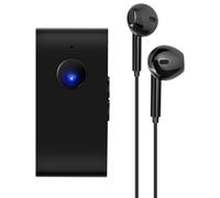 Oewwthy Auriculares Bluetooth Lavalier Estéreo Auricular ENC Cancelación de Ruido Auricular Inalámbrico para Trabajo en Casa Reuniones