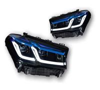 OEXRIG Faros Delanteros Para G30 Lente Proyector Faro LED 2017-2021 5 Series 530i 525i Lámpara Cabeza Luces Delanteras Señal DRL Para Coche FARO PRINCIPAL(Blue Type)