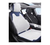 OEXRIG Fundas Asientos Coche Fundas De Asiento De Coche Transpirables De Seda Hielo, Cojín Asiento Verano, Absorción del Sudor, Universales para Coche Fundas para Asientos(White 1 Set Front)