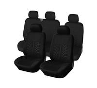 OEXRIG Fundas Asientos Coche Fundas para Asientos De Coche para Ford Fundas para El Interior del Coche Fundas para Asientos(Black-9PCS)
