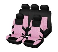 OEXRIG Fundas Asientos Coche Fundas para Asientos De Coche Que Se Adaptan A La Mayoría Los Coches con Huellas Neumáticos. Protección del Asiento del Coche Fundas para Asientos(Pink Full Set)