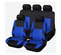 OEXRIG Fundas Asientos Coche Juego De Fundas para Asientos De Coche Universales, Coche Y Protegen Los Asientos De Las Cuatro Estaciones Fundas para Asientos(Blue-9PCS)