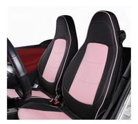 OEXRIG Fundas Asientos Coche para Benz para Smart 451 para Fortwo 2009-2014 Fundas Protectoras Asientos Coche Todo Incluido Cojín Transpirable Interior Temporada(Black Pink)