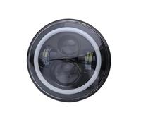 OEXRIGRU Faros principales Faros Delanteros LED 7 Pulgadas Con Intermitentes Redondos Para Lada 4x4, Para Urban Para Niva Juego De Faros Delanteros(1pcs Black A)