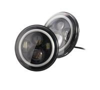 OEXRIGRU Faros principales Faros Delanteros LED Redondos 7 Pulgadas Con Haz Alto/bajo Para Jeep Para Wrangler JK LJ TJ Para Unlimited Juego De Faros Delanteros(Headlight 2pcs B)