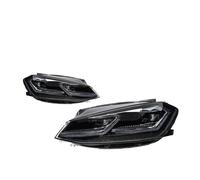 OEXRIGRU Faros principales Faros LED Diurnos Con Doble Proyector DRL, Estilo 2L, Para VW Para Golf 7.5 MK7.5 2018-2020 Juego De Faros Delanteros(RHD,Sliver)