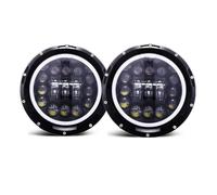 OEXRIGRU Faros principales Faros LED Redondos 7 Pulgadas Para Hummer H1 Y H2 03-09, Luces Circulación Diurna (HIL) Con Haz Alto/bajo Juego De Faros Delanteros(Headlight 2pcs L)