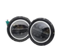 OEXRIGRU Faros principales Faros LED Redondos 7 Pulgadas Para Land Para Rover Para Defender 90 110 Juego De Faros Delanteros(Headlight Style J)