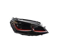 OEXRIGRU Faros principales Para VW Para Golf 7 MK7 Para GTI Faros 2013-2017 Actualización Para 7.5 Estilo LED DRL Proyector Doble Coche Modificado Juego De Faros Delanteros(RHD,RED)