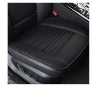 OEXRIGRU Funda Universal De Cuero Sintético para Asiento De Coche, Cojín para Asiento De Coche, Protector De Asiento De Automóvil Funda Asiento(1*Front Red Line)