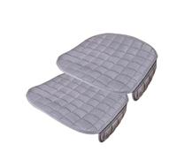 OEXRIGRU Juego De Fundas De Asiento De Coche De Felpa, Cojín para Asiento De Coche, Protector De Asiento De Coche De Invierno Funda Asiento(O1 Gray Front*2 Piece)