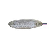 OEXRIGRU Luces Traseras Moto Para Suzuki Para DR Para DRZ 650 400 Motocicleta LED Luz De Freno Trasero Trasera Indicadores Señal(Blanco)