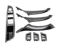 OEXRIGRU Manijas Interiores Para Coche Para 5 Series Para F10 F11 F18 520 523 525 528 530 Left Drive LHD, Tirador De Manija Puerta Interior Coche(ModelA Carbonfiber)