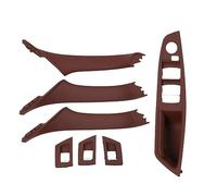 OEXRIGRU Manijas Interiores Para Coche Para F10 F11 F18 520 523 525 RHD Hand Driver Car Interior Door Window Switch Cover(RHD RedBrown 7pcs)