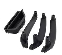 OEXRIGRU Manijas Interiores Para Coche Para X3 X4 F25 F26 2010-2016 LHD RHD, Manija De Puerta Interior Coche, Panel, Cubierta Embellecedora Tirar(LHD 4PCS SET Black)