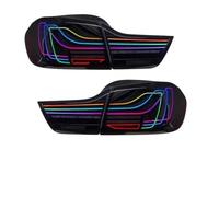 OEXRIGRU Piloto Posterior Para Para M4 F32 F33 F36 2013-2021 Piezas De Luz Trasera LED Coche RGB Niebla DRL Freno Señal Giro Lámpara Plug And Play Montaje luces Traseras(RGB)
