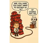 Of Course Not (TNT Edition): Funny Chibi Robot & Human Notebook in Cartoon Style - Lined Journal for Humor and AI Lovers