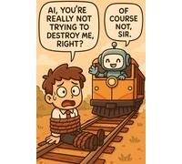 Of Course Not (Train Edition): A Sarcastic AI-Themed Notebook with Lined Pages - 6x9", 120 Sheets, Glossy Cover