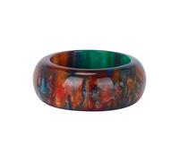 Of Full Finger Europe States Index Ladies United And Ring Hand Ring Set The Finger Colorful Resin Acryl Jewelry Rings O Anillos O Anillos Limpiador de alta presión, F10, Acrílico, Sin piedras