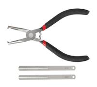 Of Precisions - Extractor de trastes de guitarra de 15,2 cm, incluye 2 espaciadores para un traste seguro en diapasones secos, herramienta de mantenimiento de guitarra